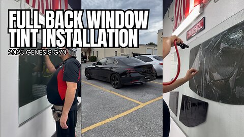 Full Back Window Tint Installation For This 2023 Genesis G70 | Bay Area Film Solutions