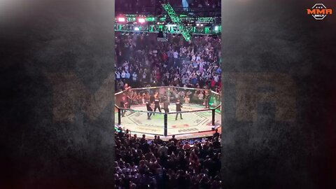 Conor McGregor struts into the octagon at #UFC264