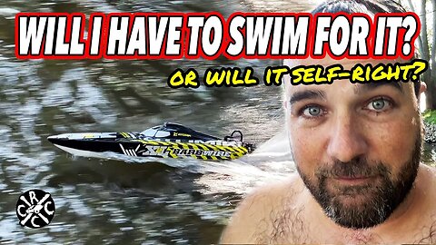 RC Speedboat Capsizes. Will I Have To Swim To Save It or Will It Self-right?