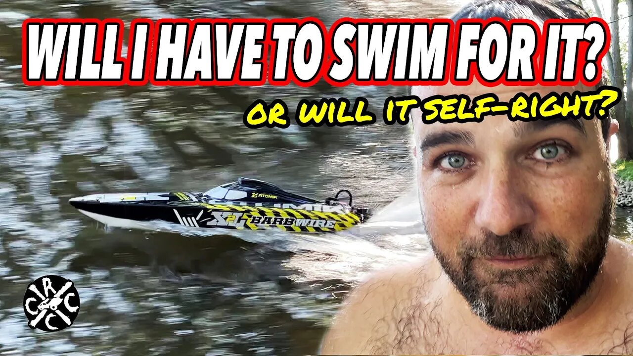 RC Speedboat Capsizes. Will I Have To Swim To Save It or Will It Self-right?