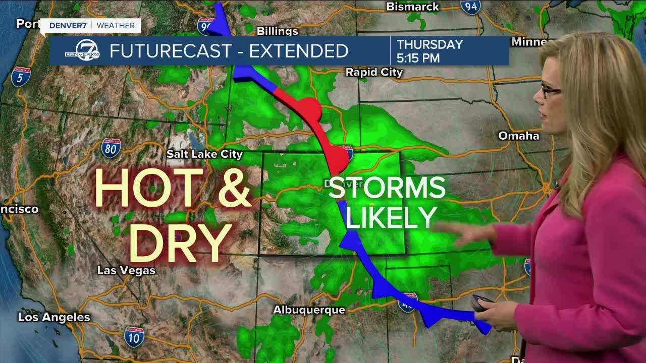 Cooler air and storms for Thursday