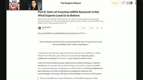 Karen Kingston | “That Is The Bio-weapon, That Is The AI Bio-weapon That Is Killing Humanity”