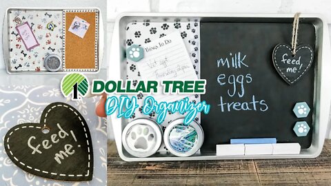 Dollar Tree DIY - Paw Print Magnetic Organizer