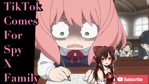 Spy x Family Attacked by TikTok WEIRDOS! #tiktok #anime #spyxfamily