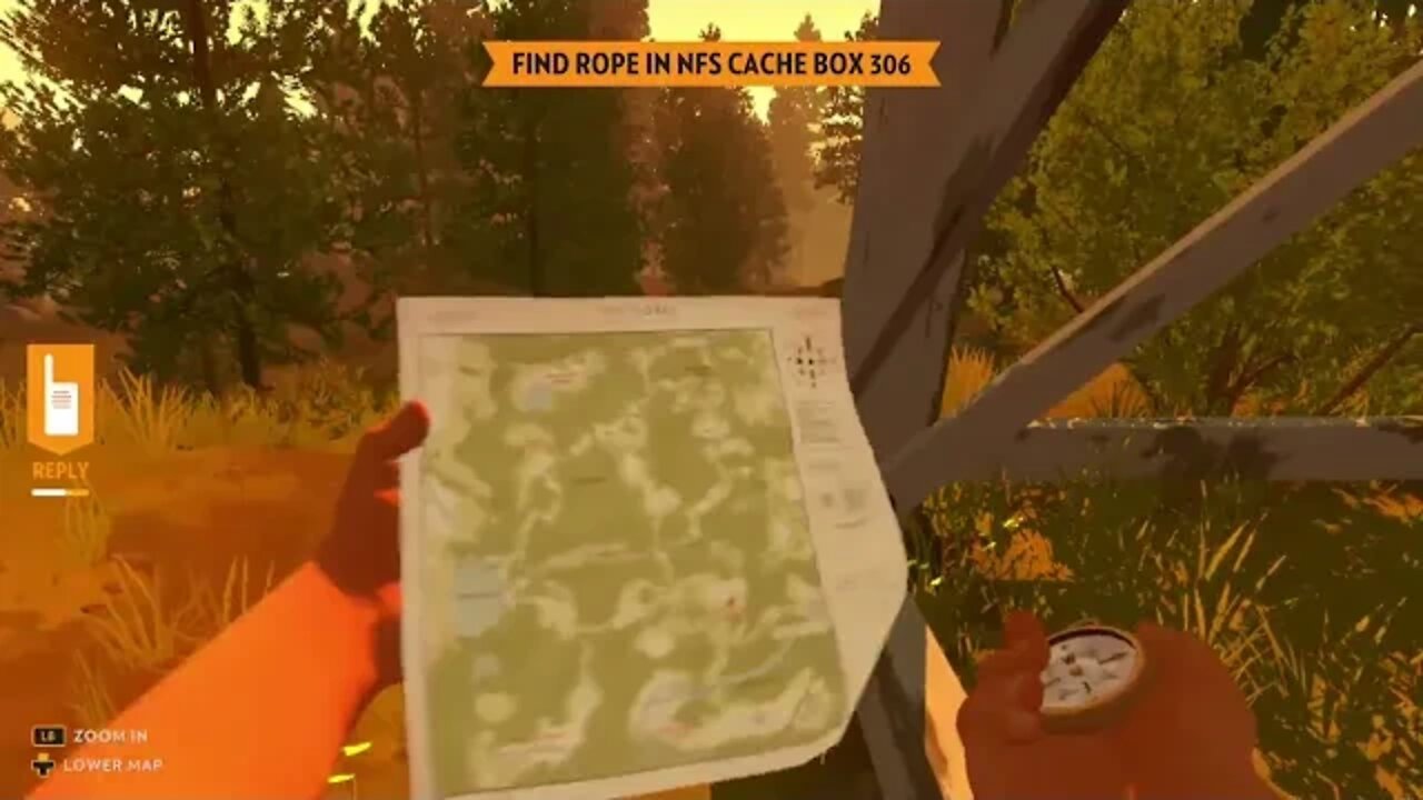 Firewatch....... Let's Play ( CLIP )