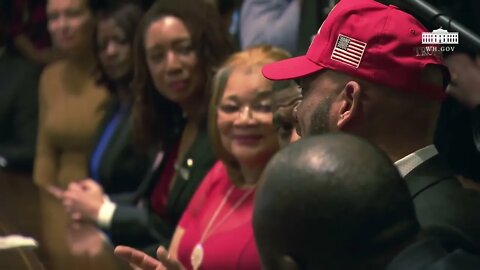 President Trump Attends a Meeting and Photo Opportunity with Black Leaders