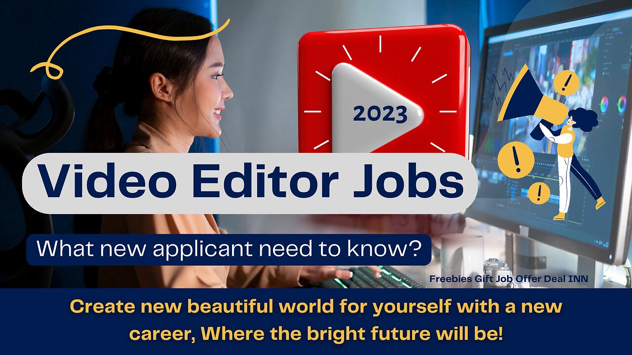 YouTube Video Editor Jobs 2023 New year applications need USA