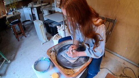 Her pottery hobby grew into a thriving business called Peach Pit Pottery
