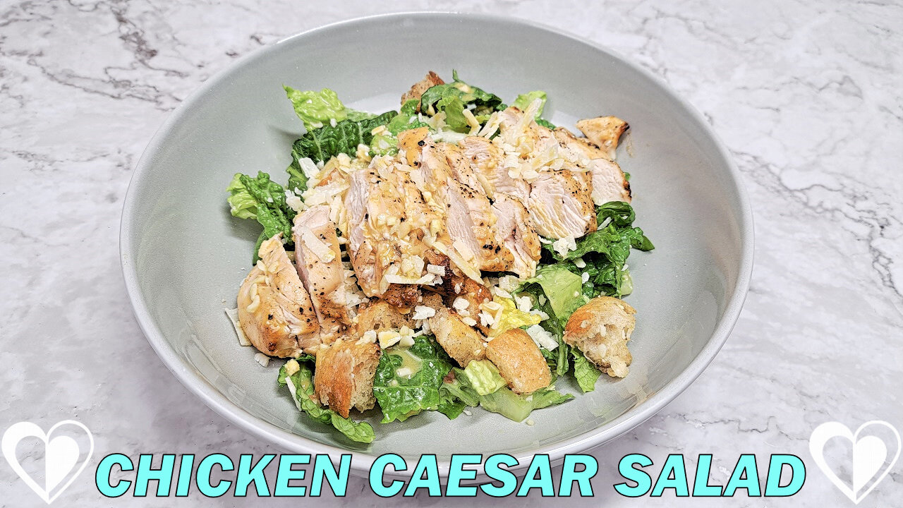 Chicken Caesar Salad | Tasty Salad Recipe TUTORIAL