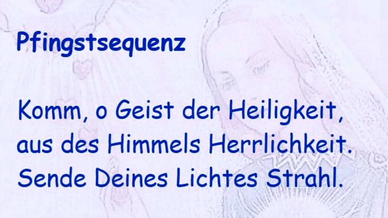 8. Tag Novene vor Pfingsten