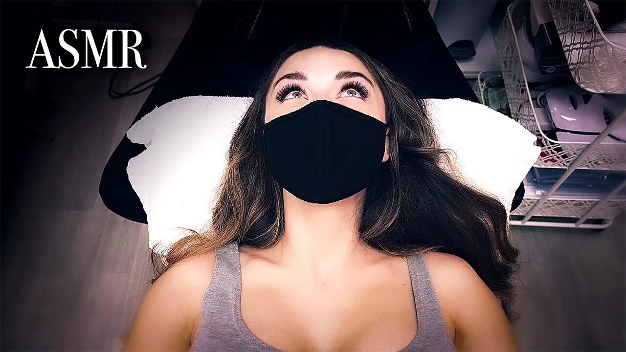 ASMR Getting Eyelash Extensions (Visual ASMR + Relaxing Ambient Noise)