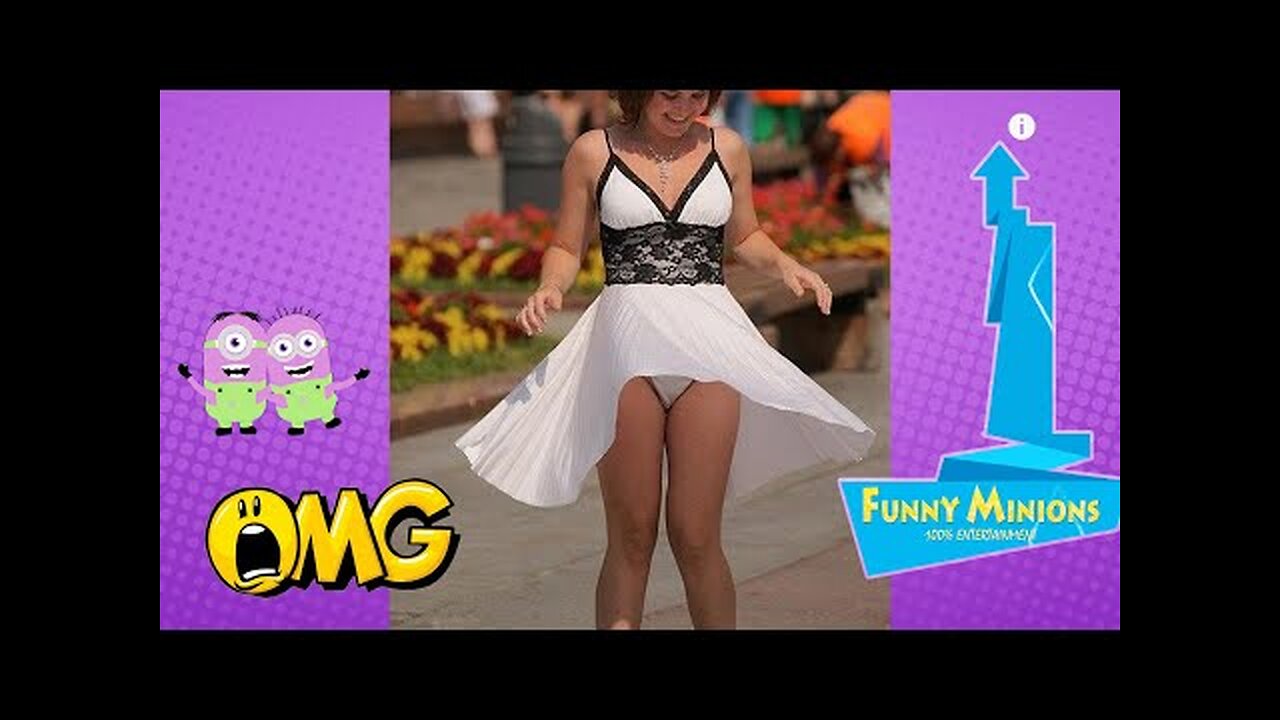Windy day Flying Skirt 😂/ Funny and Embarrassing Moments #funny #viral #trending