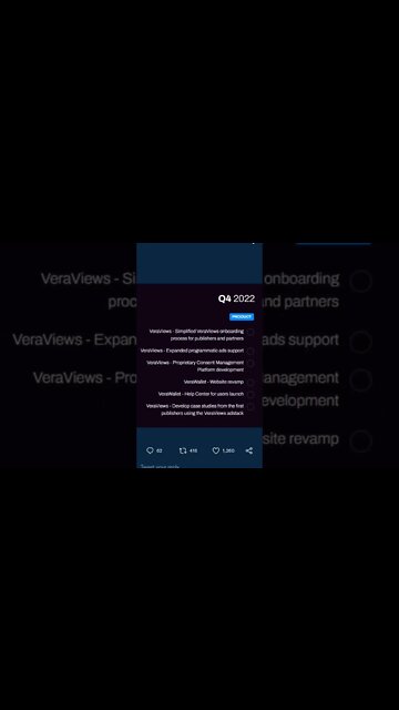 VERASITY ROADMAP UPDATE,BULLISH ? #roadmap #verasity #vra #altcoin #veraviews #altcoinportfolio #eth