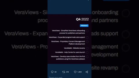 VERASITY ROADMAP UPDATE,BULLISH ? #roadmap #verasity #vra #altcoin #veraviews #altcoinportfolio #eth