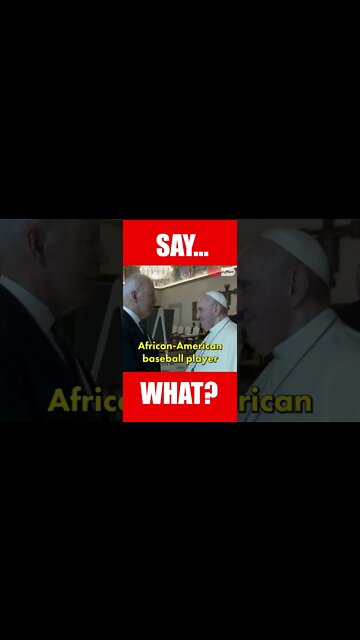 Joe Biden "You're The Famous African America Baseball Player In America" #Shorts