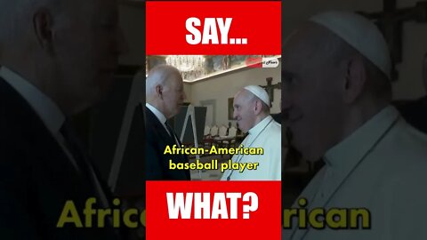 Joe Biden "You're The Famous African America Baseball Player In America" #Shorts