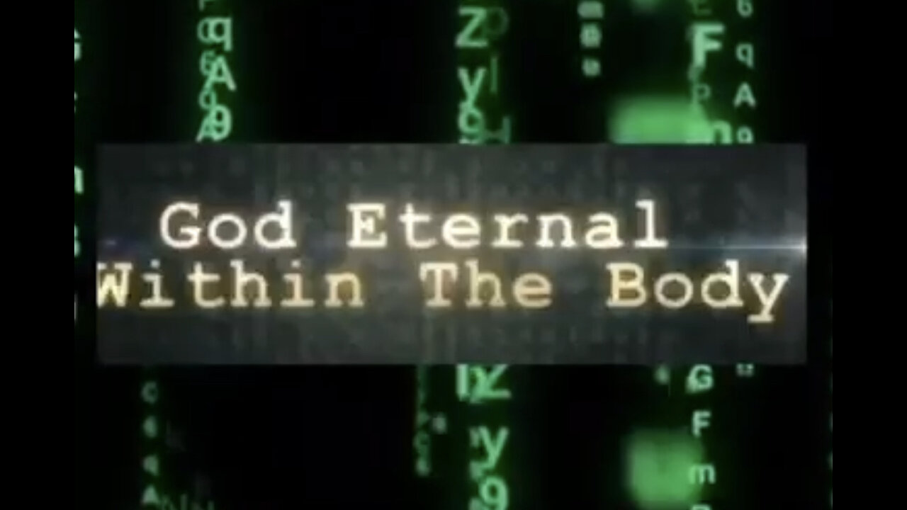 OUR DNA HOLDS A IMPORTANT MESSAGE - GOD ETERNAL w/in THE BODY - REVEALED