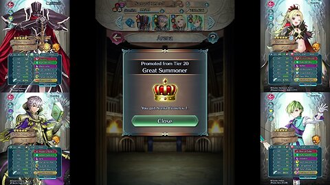 In Fire Emblem Heroes I earned my First Arena Crown + Team
