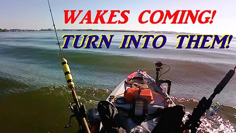 BIGGEST WAKES YET WHEN KAYAK FISHING!