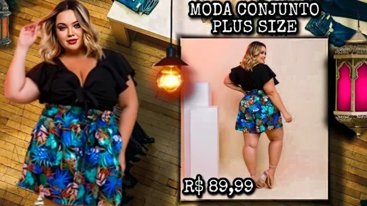 🛑 PLUS SIZE CONJUNTO FEMININO TAMANHO DO 46 AO 52