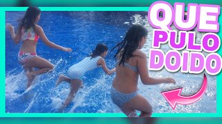 DESAFIO NA PISCINA - PEGA PEGA / 3 IRMÃS DEMAIS