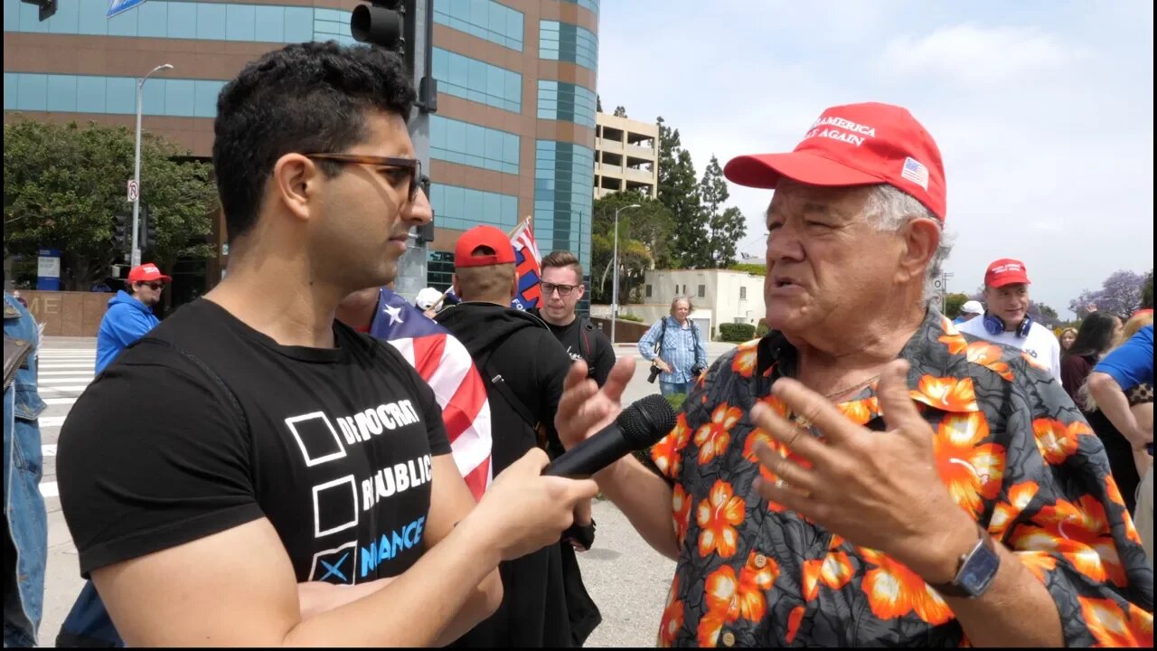 Interviewing Trump Supporters At Los Angeles Rally