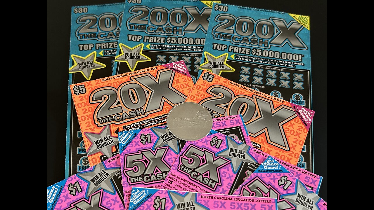 No Redacted! Watch Oleblueyes instead! $5,000,000 Jackpot!! Scratcher Off Fever with Oleblueyes