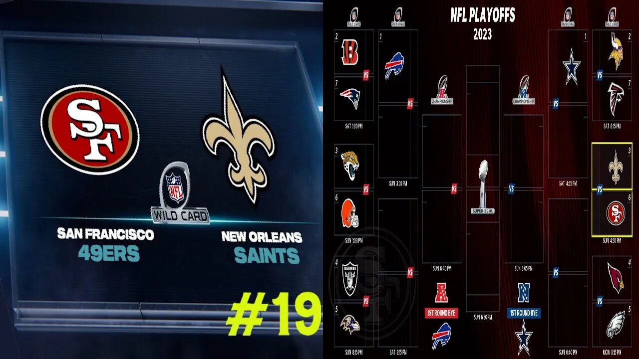 Madden 24 49ers vs Saints CPU vs CPU-Wildcard Weekend