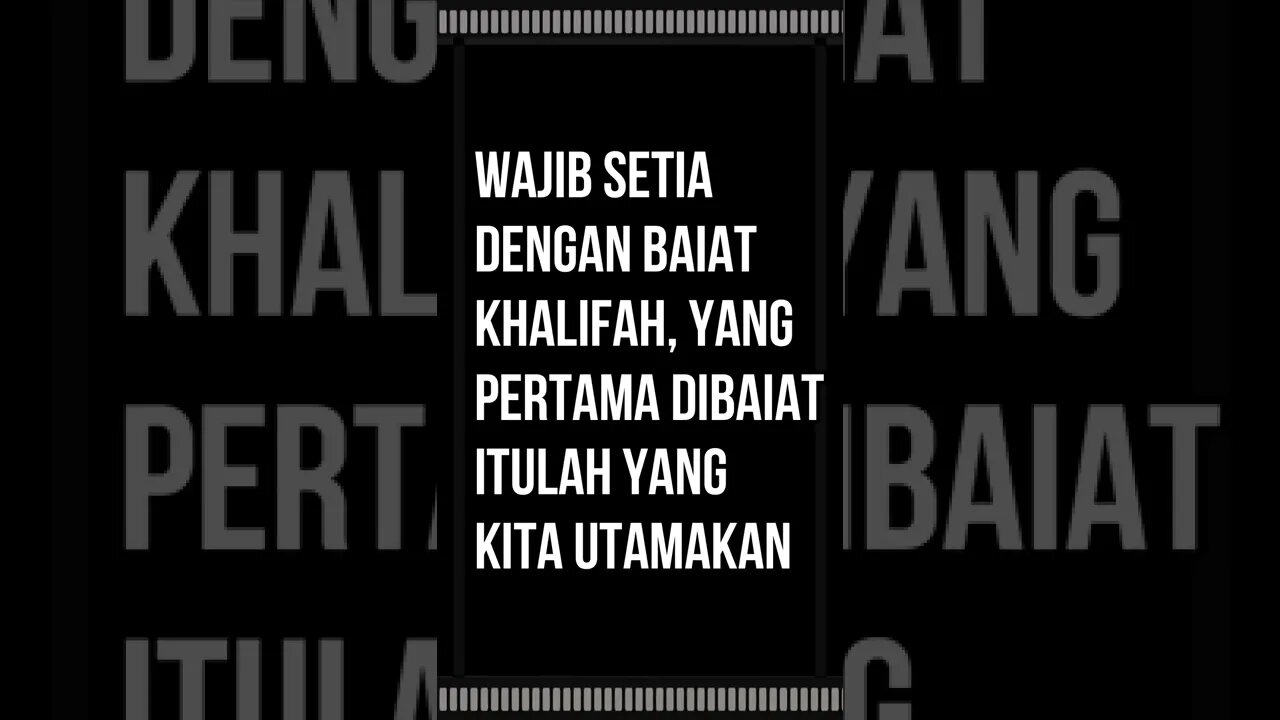 Wajib setia dengan baiat khalifah, yang pertama dibaiat itulah yang kita utamakan