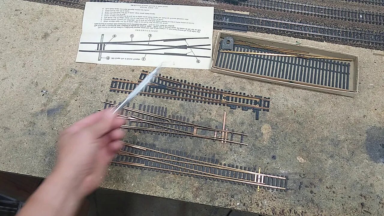 Old HO Scale Brass switches examined