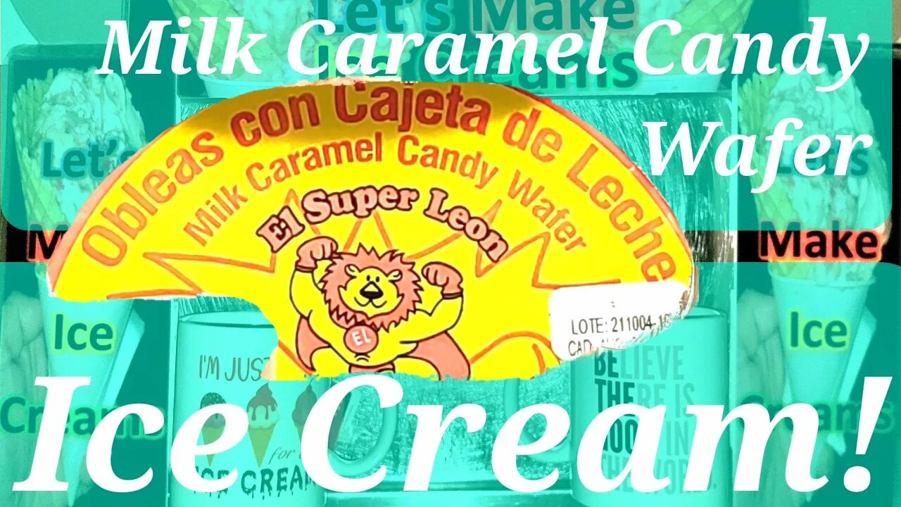 Ice Cream Making Milk Caramel Candy Wafer