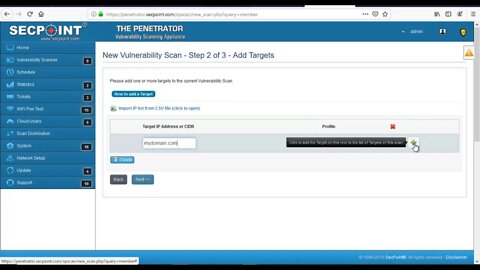 SecPoint Penetrator Lists Navigation