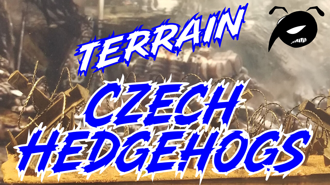 Warhammer 40K Terrain: Czech Hedgehogs, barbed wire and archer’s stakes