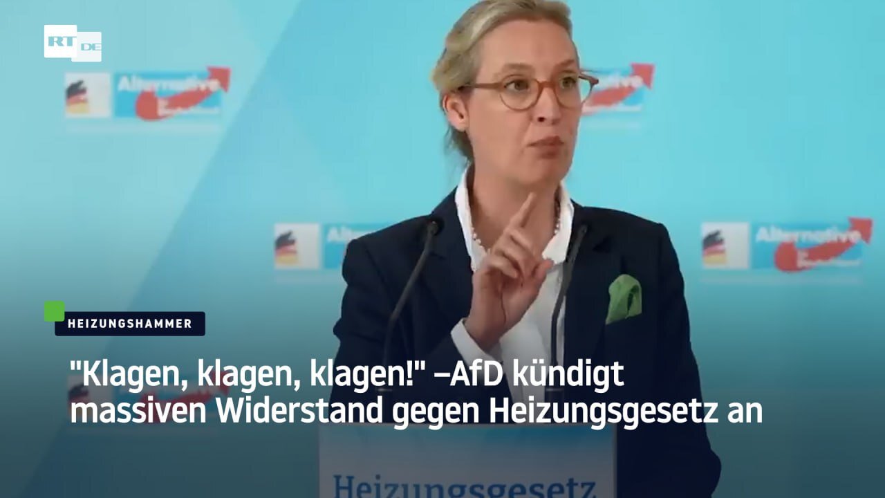 "Gigantische Wohlstandsvernichtung" – AfD will "Heizungsmassaker" verhindern