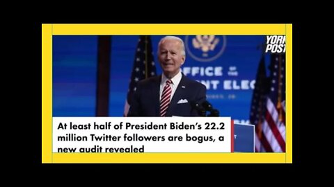 More than Half of Bidens twitter followers are fake