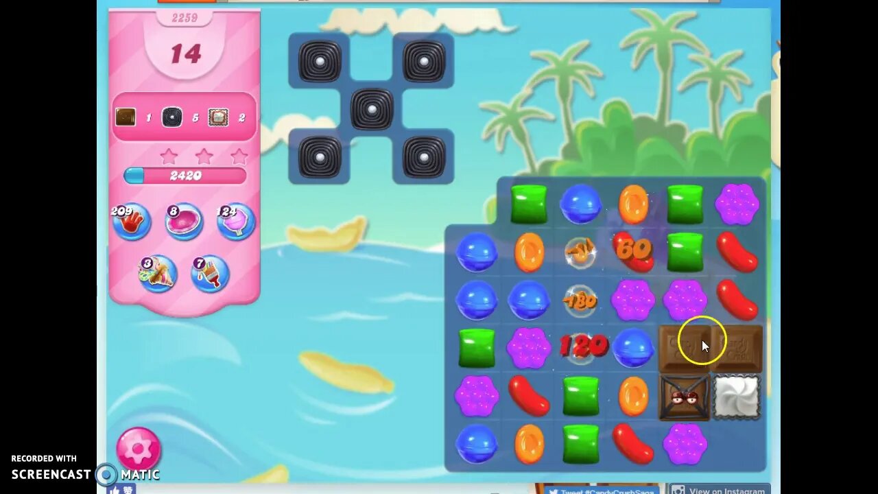 Candy Crush Level 2259 Audio Talkthrough, 2 Stars 0 Boosters