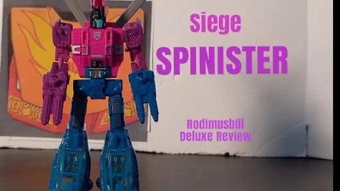 Siege SPINISTER Deluxe Transformers War For Cybertron Review by Rodimusbill