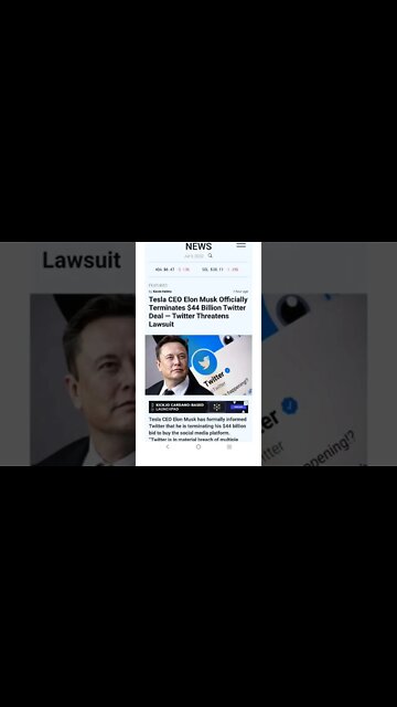 Elon Musk Officially Terminates $44 Billion Twitter Deal #cryptomash #cryptomashnews #elonmusk