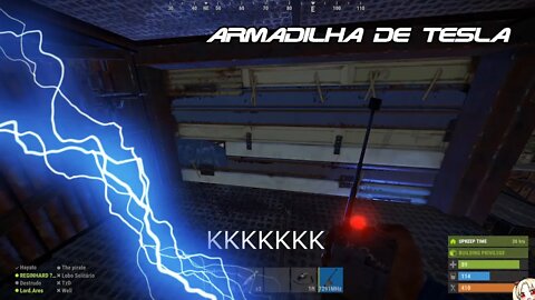 Rust Prendendo Aliados no Tesla (Ultimo dia antes do Wipe)