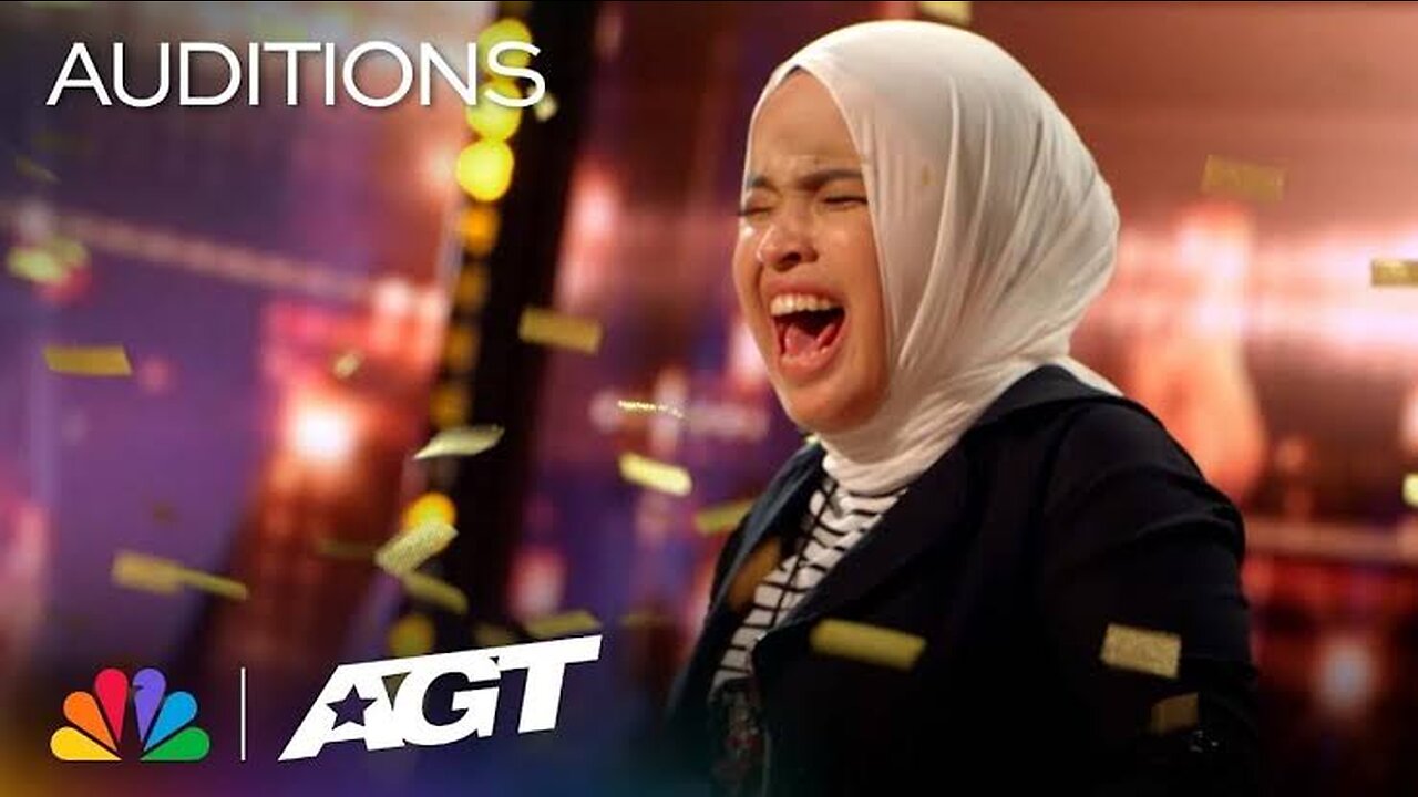 Golden Buzzer- Putri Ariani receives the GOLD from simon Cowell | Auditions | AGT 2023