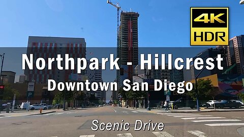 Driving to Downtown San Diego 4K