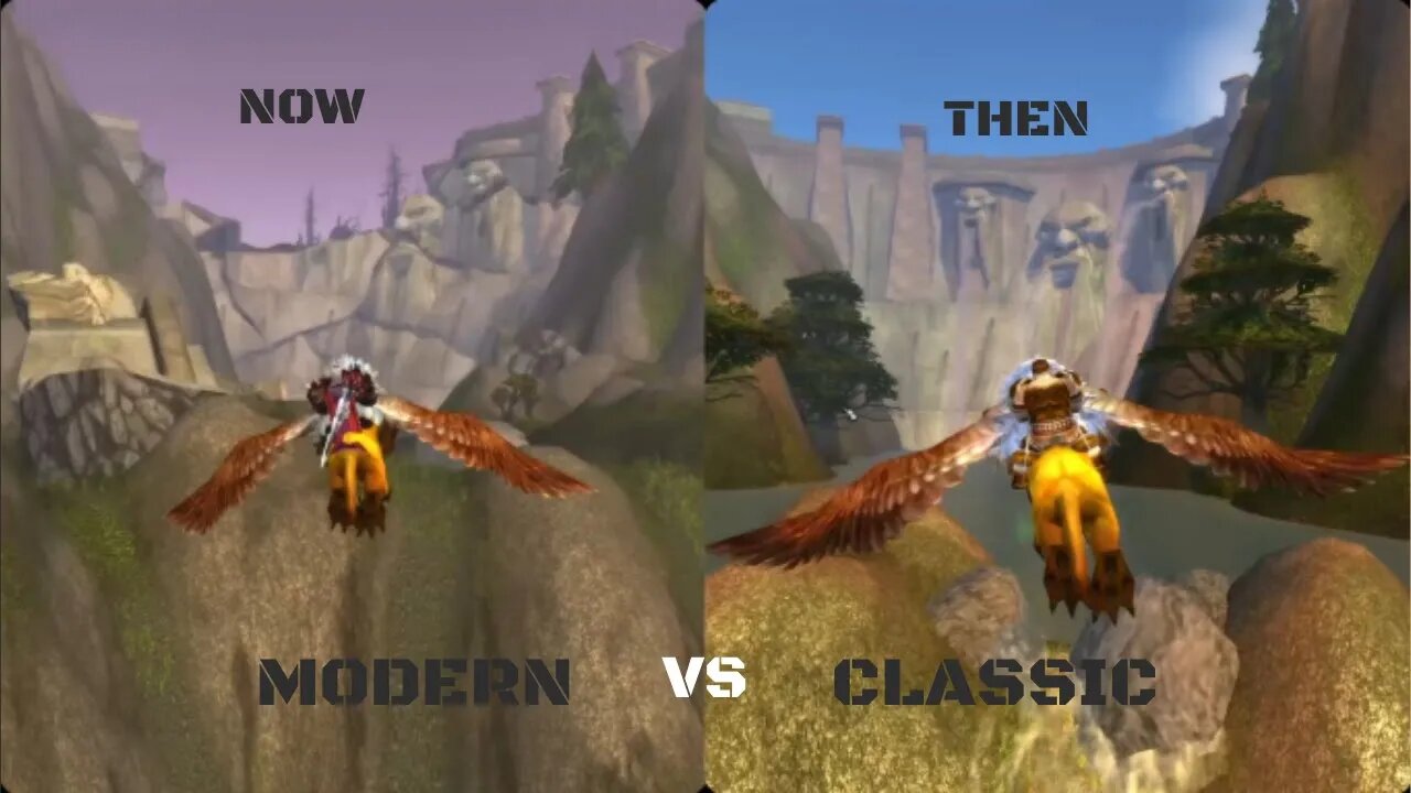 Flight Paths of Azeroth - Then & Now