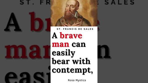 Bearing accusation from evil world is easy! by St. Francis De Sales #shorts