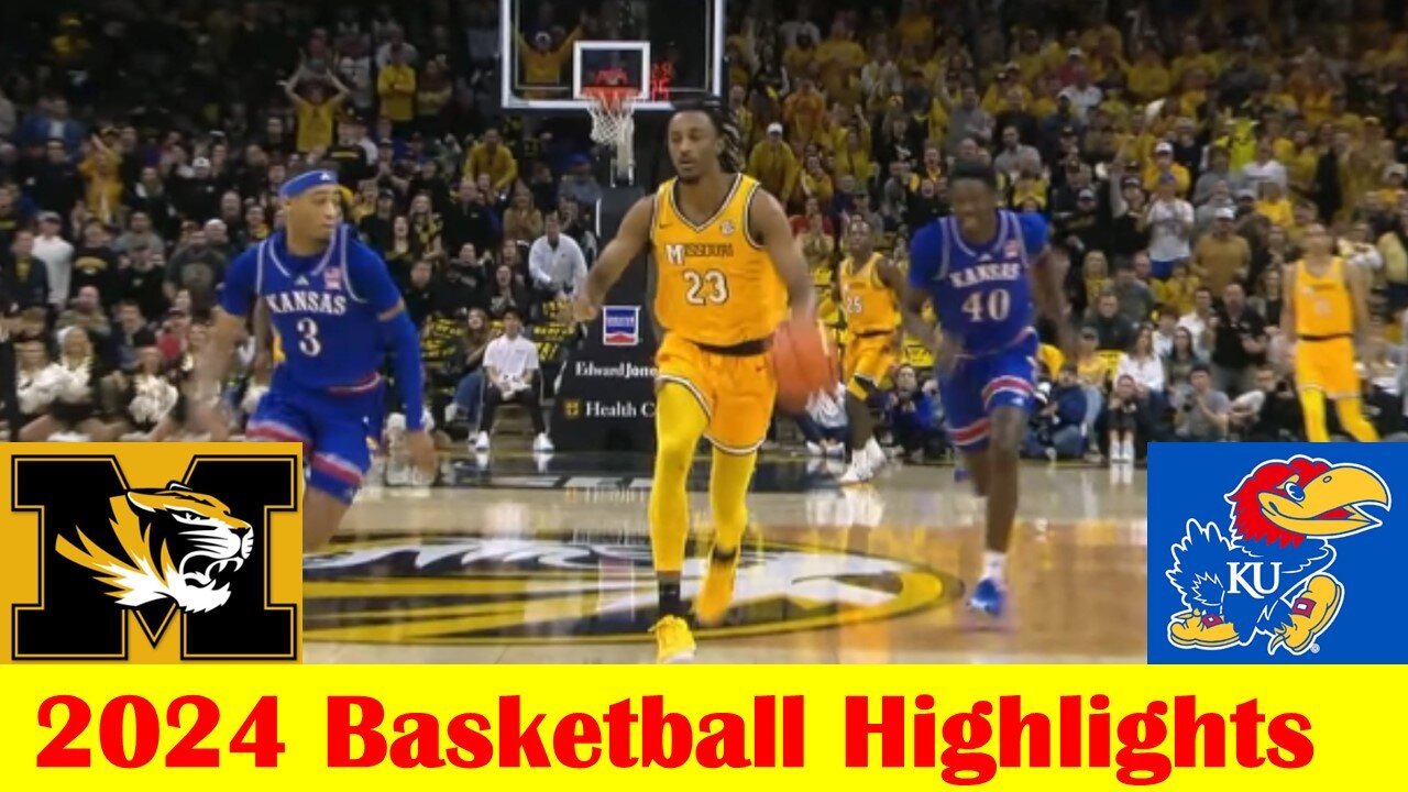#1 Kansas vs Missouri Basketball Game Highlights 12 8 2024