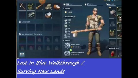 Lost In Blue Walkthrough / Surving New Lands (Mobile)