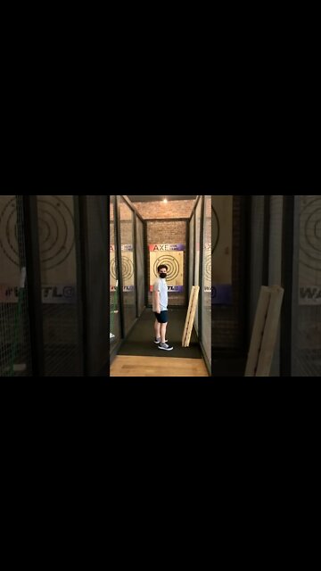 Heely Axe Throw Trick Shot