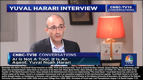 Yuval Noah Harari | "We Might Be Just 5 or 10 Years Away from Having Super Intelligent AIs That Are Far More Intelligent That Us." - 12/6/2024 + "Memphis, Perhaps That Is Where Our New God Will Come From." - Elon Musk