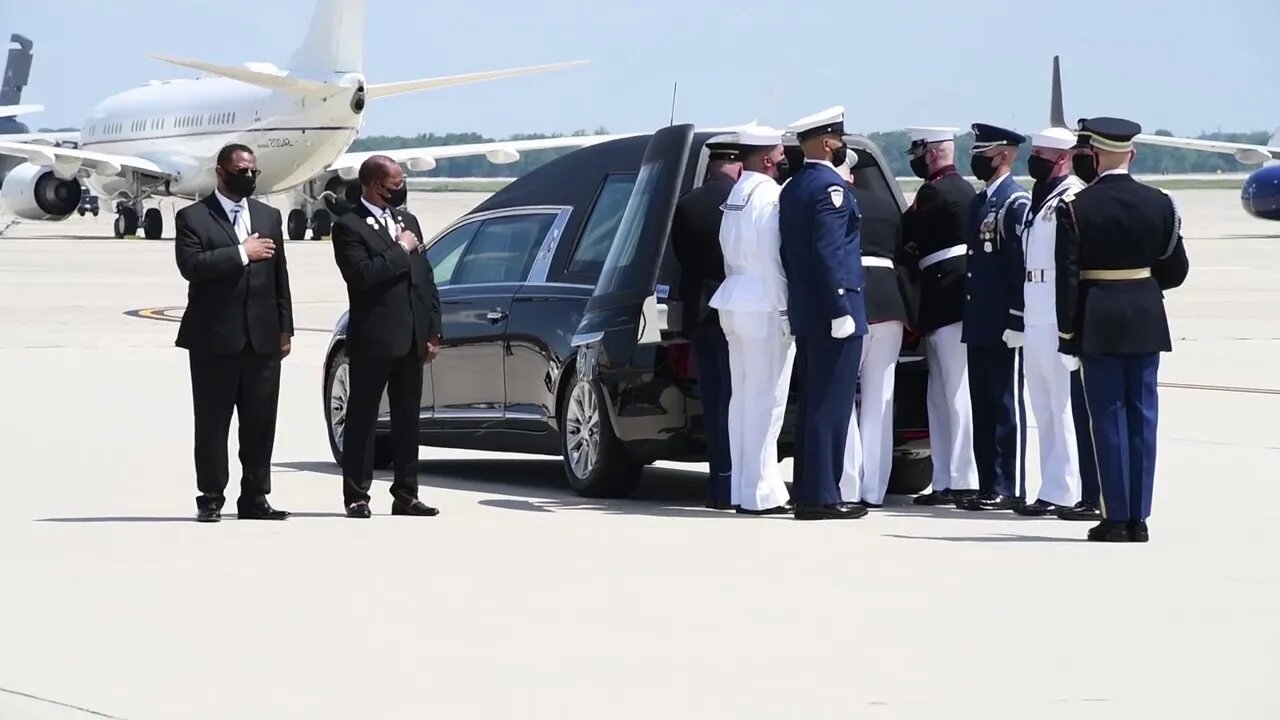 Representative John Lewis', Dem.-Ga. Arrival