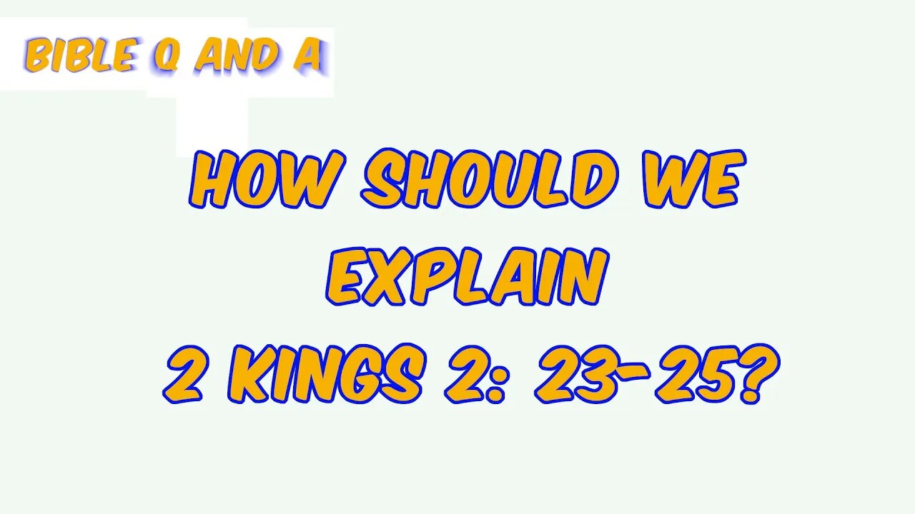 Curse in 2 Kings