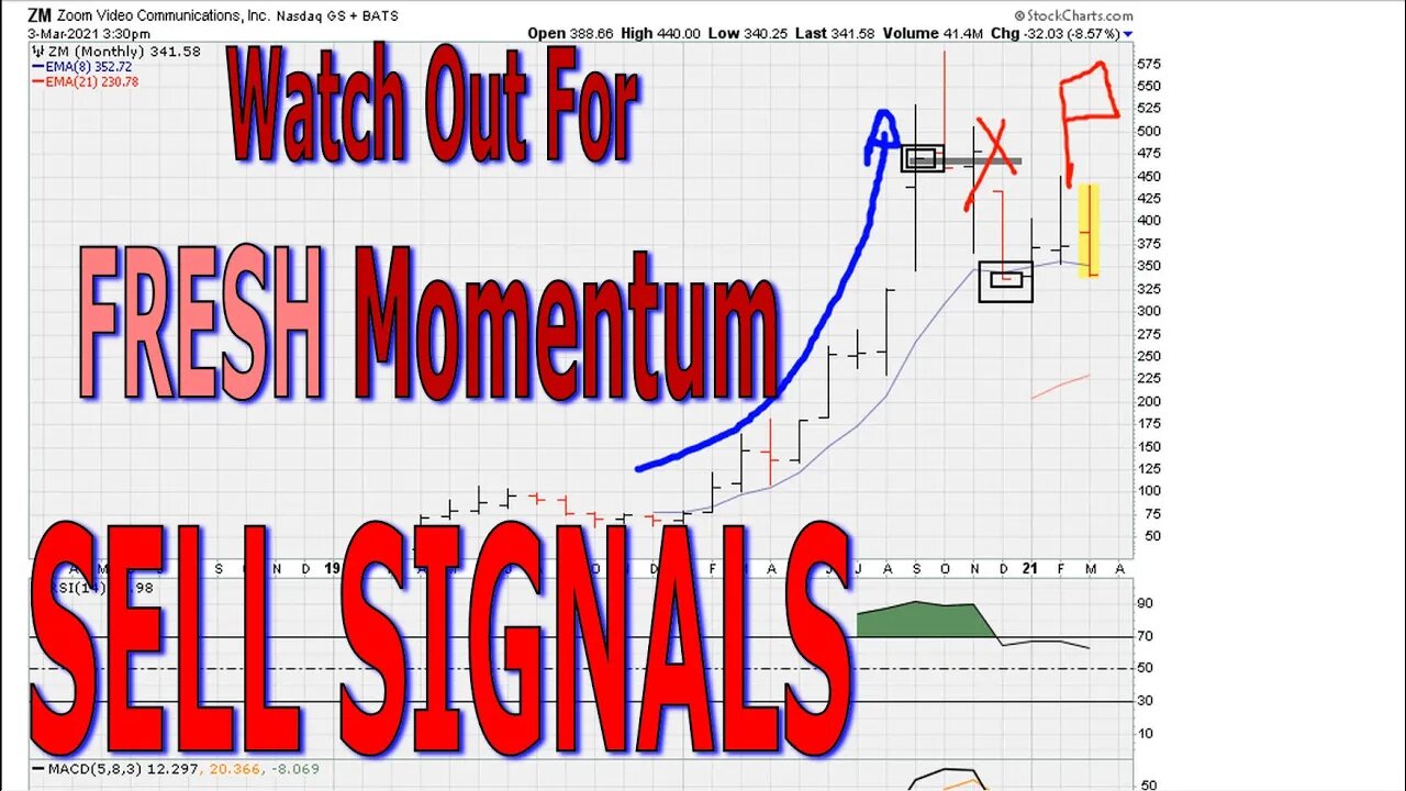 Two Red Flags Sell Signal - Watch Out For FRESH Momentum Sell Signals - Part 2/3 - #1351